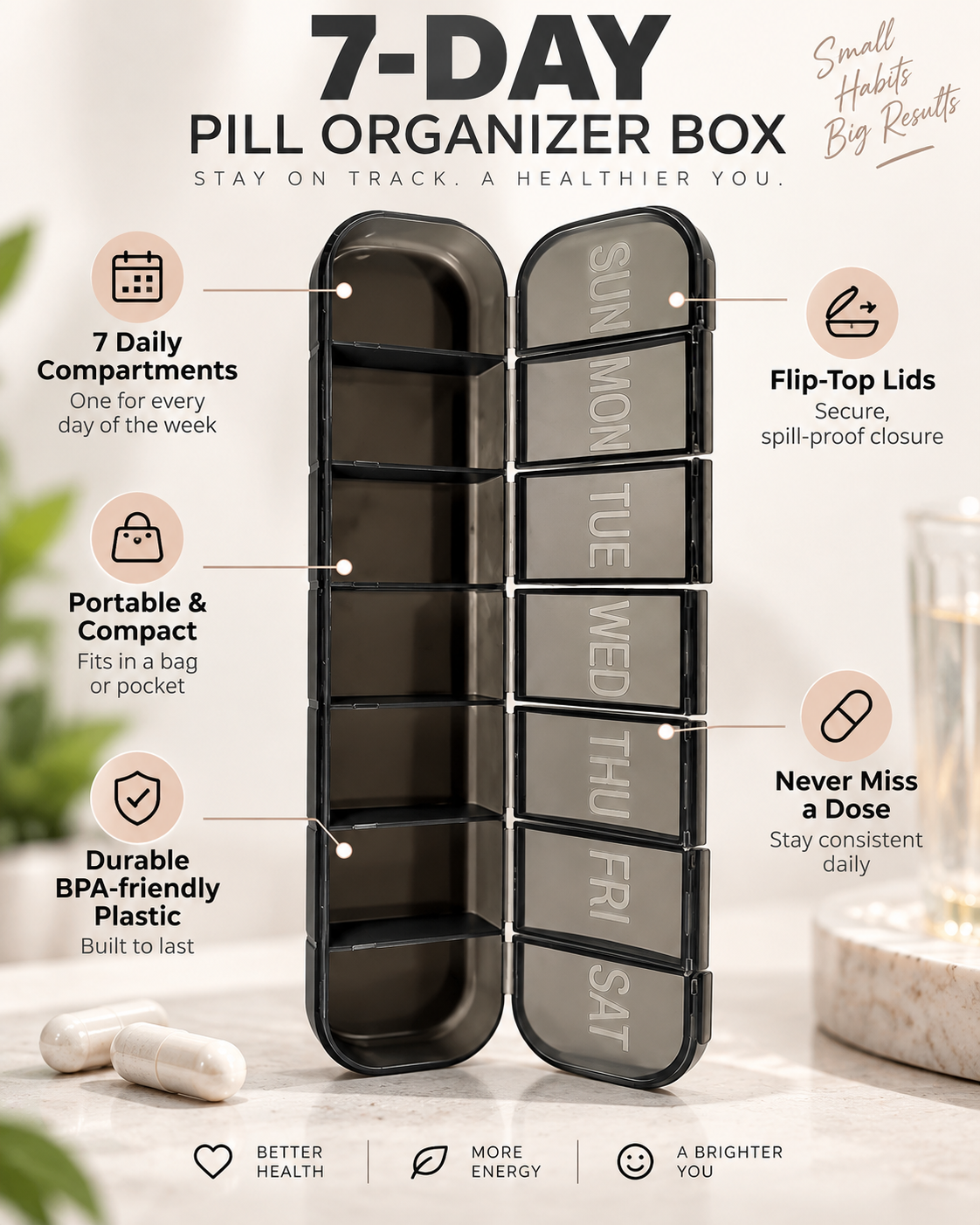 Nyxen - 7-Day Pill Organizer Box